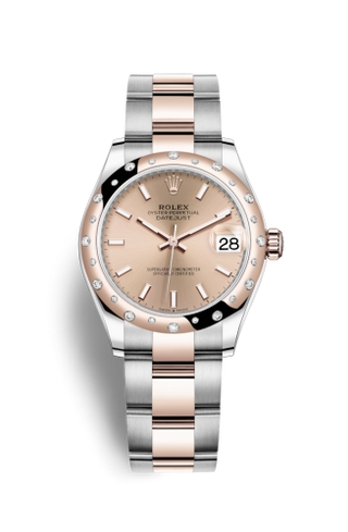 Rolex - 278341rbr-0009  Datejust 31 Stainless Steel/ Rose Gold / Domed - Diamond / Rose / Oyster