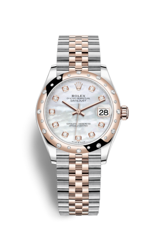 Rolex - 278341rbr-0026  Datejust 31 Stainless Steel/ Rose Gold / Domed - Diamond / MOP / Jubilee