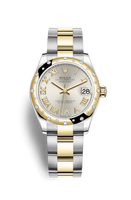 Rolex Datejust 31 Stainless Steel / Yellow Gold / Domed - Diamond / Grey - Diamond / Oyster (278343rbr-0003)