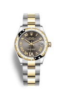 Rolex Datejust 31 Stainless Steel / Yellow Gold / Domed - Diamond / Olive - Diamond / Oyster (278343rbr-0017)