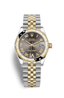 Rolex Datejust 31 Stainless Steel / Yellow Gold / Domed - Diamond / Olive - Roman / Jubilee (278343rbr-0018)