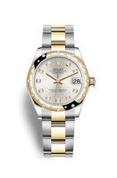 Rolex Datejust 31 Stainless Steel / Yellow Gold / Diamond / White - Roman / Oyster (278343rbr-0019)