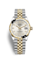 Rolex Datejust 31 Stainless Steel / Yellow Gold / Domed - Diamond / MOP / Jubilee (278343rbr-0020)