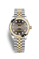 Rolex Datejust 31 Stainless Steel / Yellow Gold / Domed - Diamond / Champagne - Diamond / Jubilee (278343rbr-0022)