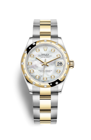 Rolex - 278343rbr-0027  Datejust 31 Stainless Steel / Yellow Gold / Domed - Diamond / MOP / Oyster