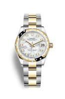 Rolex Datejust 31 Stainless Steel / Yellow Gold / Domed - Diamond / Champagne / Oyster (278343rbr-0027)