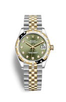 Rolex Datejust 31 Stainless Steel / Yellow Gold / Domed - Diamond / Grey - Diamond / Jubilee (278343rbr-0030)