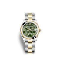 Rolex Datejust 31 Stainless Steel / Yellow Gold / Domed - Diamond / Olive - Floral / Jubilee (278343RBR-0031)