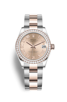 Rolex Datejust 31 Stainless Steel/ Rose Gold / Diamond / Rose / Oyster (278381rbr-0001)