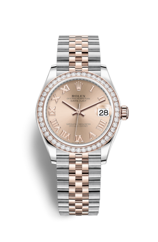 Rolex - 278381rbr-0002  Datejust 31 Stainless Steel/ Rose Gold / Diamond / Rose - Roman / Jubilee