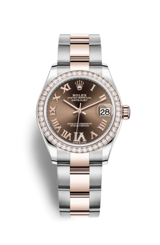 Rolex - 278381rbr-0005  Datejust 31 Stainless Steel/ Rose Gold / Diamond / Chocolate - Roman / Oyster