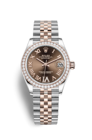 Rolex - 278381rbr-0006  Datejust 31 Stainless Steel/ Rose Gold / Diamond / Chocolate - Roman / Jubilee