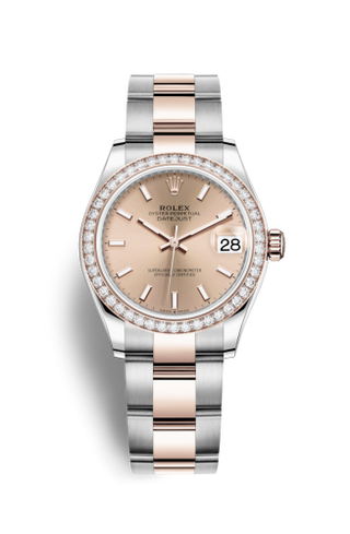 Rolex - 278381rbr-0009  Datejust 31 Stainless Steel/ Rose Gold / Diamond / Rose / Oyster