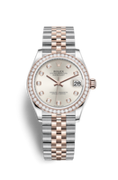 Rolex Datejust 31 Stainless Steel/ Rose Gold / Diamond / Silver - Diamond / Oyster (278381rbr-0016)