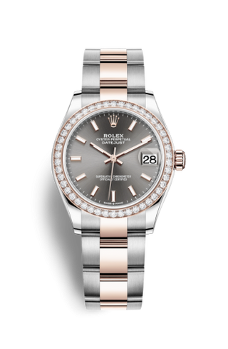 Rolex - 278381rbr-0017  Datejust 31 Stainless Steel/ Rose Gold / Diamond / Grey / Oyster