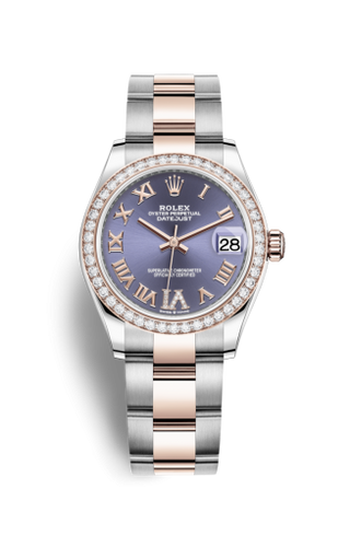 Rolex - 278381rbr-0019  Datejust 31 Stainless Steel/ Rose Gold / Diamond / Aubergine - Roman / Oyster