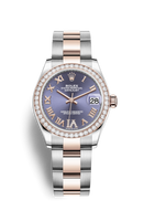 Rolex Datejust 31 Stainless Steel/ Rose Gold / Diamond / Chocolate - Roman / Jubilee (278381rbr-0019)