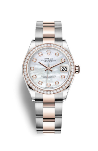 Rolex - 278381rbr-0025  Datejust 31 Stainless Steel/ Rose Gold / Diamond / MOP / Oyster