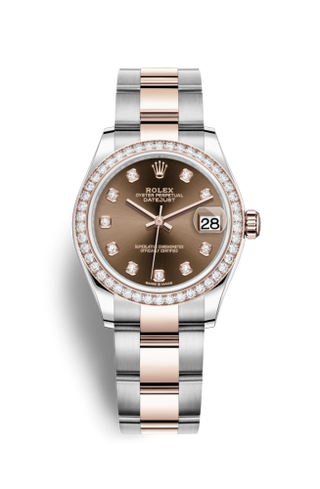 Rolex - 278381rbr-0027  Datejust 31 Stainless Steel/ Rose Gold / Diamond / Chocolate - Diamond / Oyster