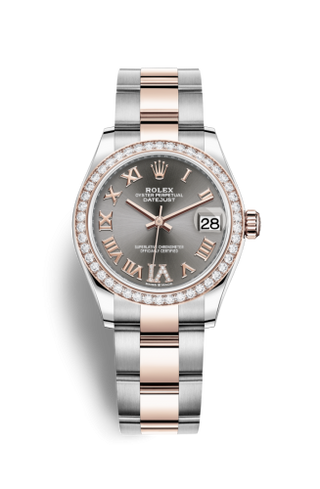 Rolex - 278381rbr-0029  Datejust 31 Stainless Steel/ Rose Gold / Diamond / Grey - Roman / Oyster