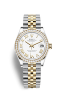 Rolex Datejust 31 Stainless Steel / Yellow Gold / Fluted / Silver - Roman / Jubilee (278383rbr-0002)