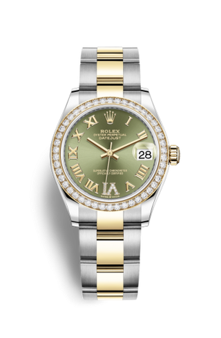 Rolex - 278383rbr-0015  Datejust 31 Stainless Steel / Yellow Gold / Diamond / Olive - Roman / Oyster