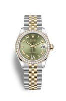 Rolex Datejust 31 Stainless Steel / Yellow Gold / Diamond / Grey - Roman / Jubilee (278383rbr-0016)