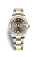 Rolex Datejust 31 Stainless Steel / Yellow Gold / Diamond / Grey - Diamond / Oyster (278383rbr-0017)