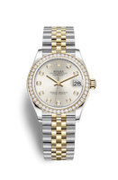 Rolex Datejust 31 Stainless Steel / Yellow Gold / Diamond / Silver - Diamond / Oyster (278383rbr-0020)