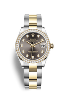 Rolex Datejust 31 Stainless Steel / Yellow Gold / Diamond / Grey - Diamond / Jubilee (278383rbr-0021)