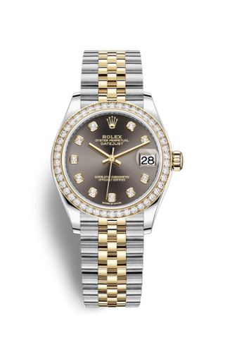 Rolex - 278383rbr-0022  Datejust 31 Stainless Steel / Yellow Gold / Diamond / Grey - Diamond / Jubilee