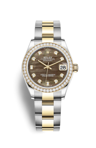 Rolex - 278383rbr-0023  Datejust 31 Stainless Steel / Yellow Gold / Diamond / Black MOP / Oyster