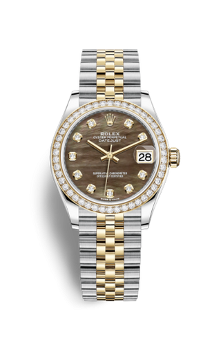 Rolex - 278383rbr-0024  Datejust 31 Stainless Steel / Yellow Gold / Diamond / Black MOP / Jubilee