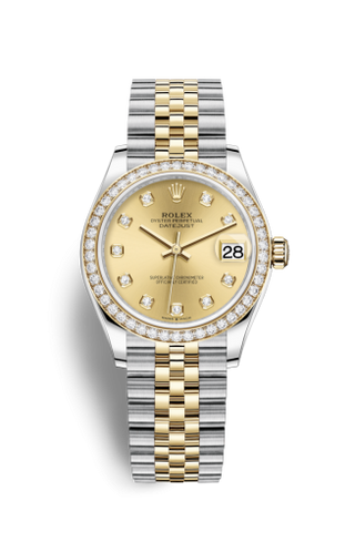 Rolex - 278383rbr-0026  Datejust 31 Stainless Steel / Yellow Gold / Diamond / Champagne - Diamond / Jubilee