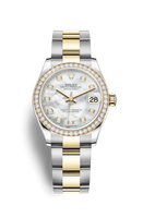 Rolex Datejust 31 Stainless Steel / Rose Gold / Domed / Grey / Jubilee (278383rbr-0027)