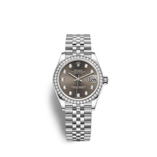 Rolex - 278384rbr-0010  Datejust 31 Stainless Steel Diamond / Jubilee / Grey - Diamond