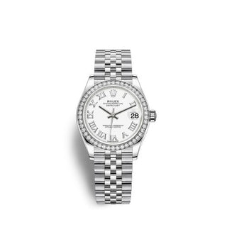 Rolex - 278384rbr-0014  Datejust 31 Stainless Steel Diamond / Jubilee / White - Roman