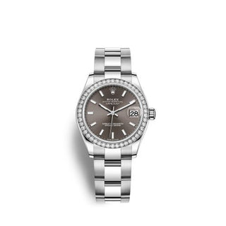 Rolex - 278384rbr-0019  Datejust 31 Stainless Steel Diamond / Oyster / Grey