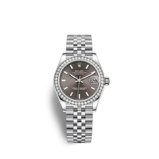 Rolex - 278384rbr-0020  Datejust 31 Stainless Steel Diamond / Jubilee / Grey