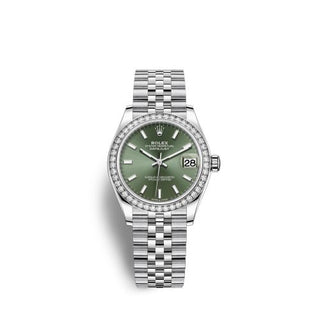 Rolex - 278384rbr-0022  Datejust 31 Stainless Steel Diamond / Jubilee / Green