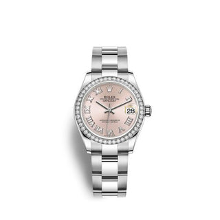 Rolex - 278384rbr-0023  Datejust 31 Stainless Steel Diamond / Oyster / Pink - Roman