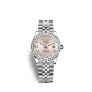 Rolex - 278384rbr-0024  Datejust 31 Stainless Steel Diamond / Jubilee / Pink - Roman