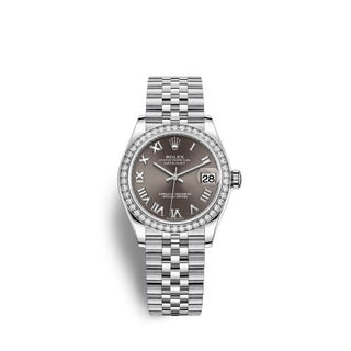 Rolex - 278384rbr-0026  Datejust 31 Stainless Steel Diamond / Jubilee / Grey - Roman