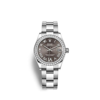 Rolex - 278384rbr-0031  Datejust 31 Stainless Steel Diamond / Oyster / Grey - Roman