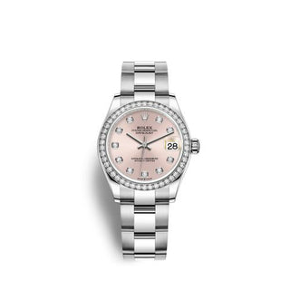 Rolex - 278384rbr-0035  Datejust 31 Stainless Steel Diamond / Oyster / Pink - Diamond