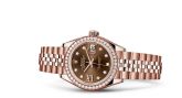 Rolex - 279135rbr-0002  Lady-Datejust 28 Everose Diamond / Jubilee / Chocolate Diamond