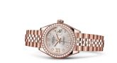 Rolex - 279135rbr-0004  Lady-Datejust 28 Everose Diamond / Jubilee / Sundust Diamond