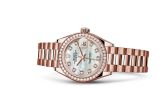 Rolex - 279135rbr-0010  Lady-Datejust 28 Everose Diamond / President / MOP