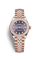 Rolex Lady-Datejust 28 Rolesor Rose Domed / Jubilee / Chocolate Diamond (279135rbr-0011)