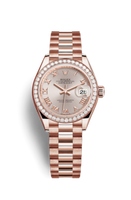 Rolex Lady-Datejust 28 Rolesor Rose Domed / Oyster / Chocolate Diamond (279135rbr-0013)